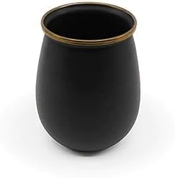 Barebones Enamel Tumblers Set of 2 - Vintage-inspired Design - Durable and Suitable for Outdoor Picnics or Camping (16 Oz, Charcoal)