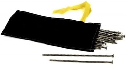 Davis Tent® Stakes, Heavy-Duty, Durable Steel Stakes for Securing Tents, Canopies & Tarps – All-Terrain Camping & Outdoor Anchors