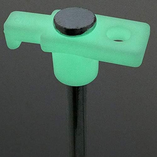 (20 Pack) Steel Tent Stake Glow in The Dark Heavy Duty Universal Camping Gear Anchor Tent Pegs