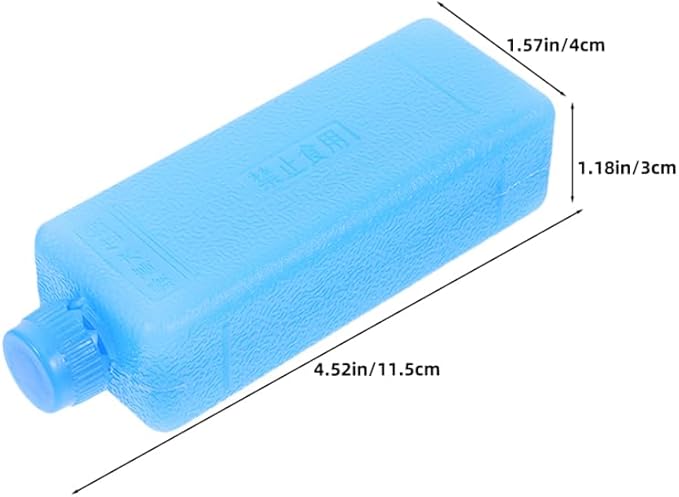 FAVOMOTO 6pcs Air Conditioning Fan Ice Crystal Box, Reusable Ice Crystal Bricks Efficient Cold Packs for Coolers Lunch Bags and Freezer Bags for Beach Camping Fishing Picnics and Work