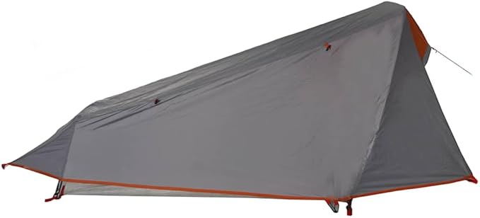 1-Person Tunnel Camping Tent, Waterproof Lightweight Backpacking Tent with Detachable Rainfly, Portable Hike Shelter for Outdoor Traveling, Easy Setup Green