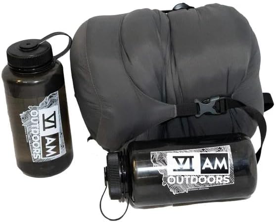 VIAM Outdoors 10° Camping Quilt | Ultralight Backpacking Quilt with Removable Hood, Zippered Footbox & Pad Straps