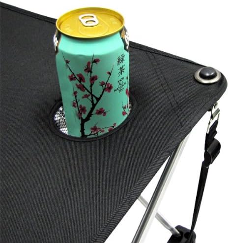 Folding Fabric Picnic Table Side Camping and Beach Beverage Stand