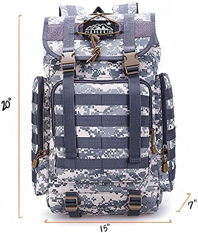 “The Rambler” - 40L Tactical Backpack with MOLLE Webbing (Desert Digital Camo)