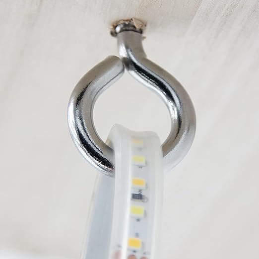 12 Pcs M6 304 Stainless Steel Screw Eye Hooks, 2-1/2 Inches Eyes Screw Hooks,Heavy Duty Screw Eye Bolt,Load Bearing 200LB,Indoor & Outdoor Use