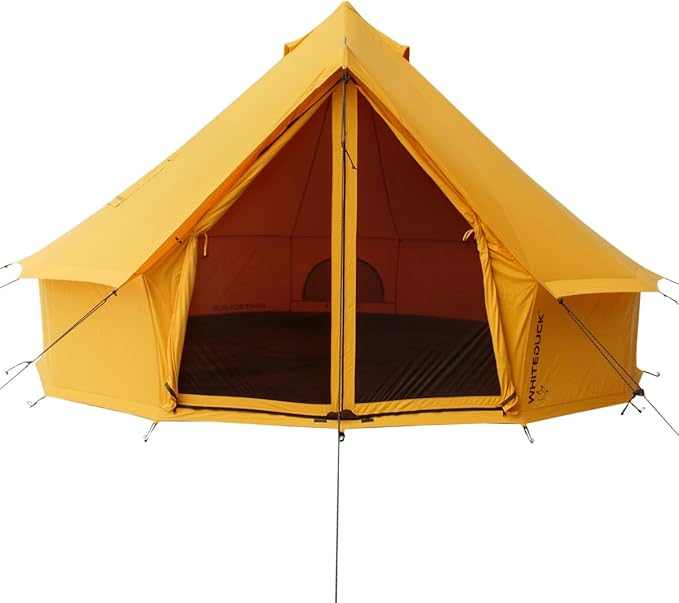 WHITEDUCK Regatta Canvas Bell Tent - w/StoveJack, Waterproof, 4 Season Luxury Camping and Glamping Yurt Tent Outdoor