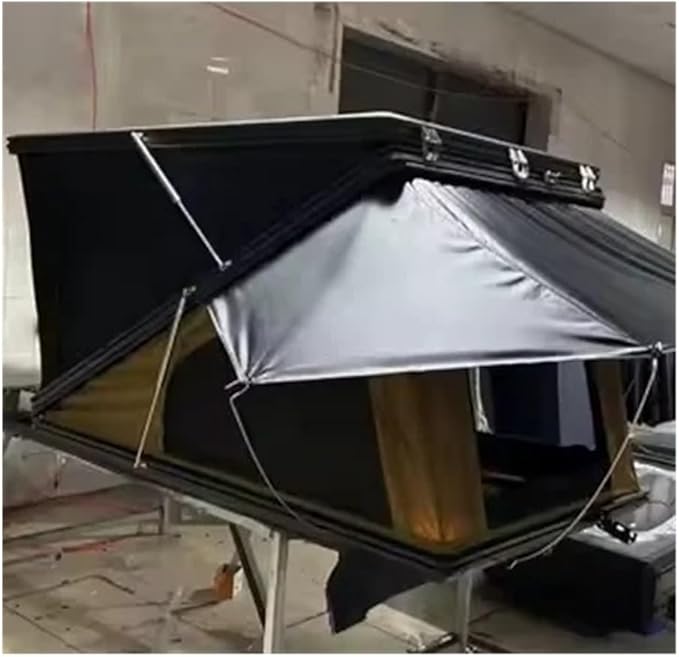 Lightweight Triangle Hardshell Roof Tent Clamshell Rooftop Tent 2 Person Aluminum Car Camping Hard Shell Roof Top Tent