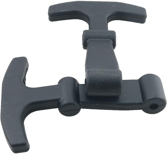 2PCS Black Cooler Latch Silicone Replacements Lid Door Lock Part Compatible with Yeti RTIC Cooler