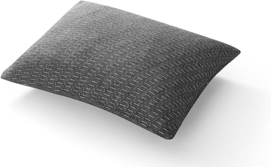 Memory Foam Travel Pillow, Gray, Compressible, Medium Firm with Breathable Pillowcase for Camping, Backpacking, Cars, Planes