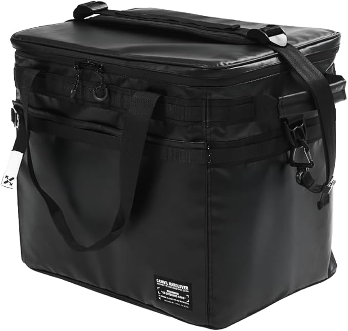 Collapsible Soft Cooler Bag, 48 Can Collapsible Insulated Ice Chest, Large Leakproof Camping & Travel Cooler Bag for Camping, Beach,Car, Fishing, Outdoor, Picnic- 35 Quart