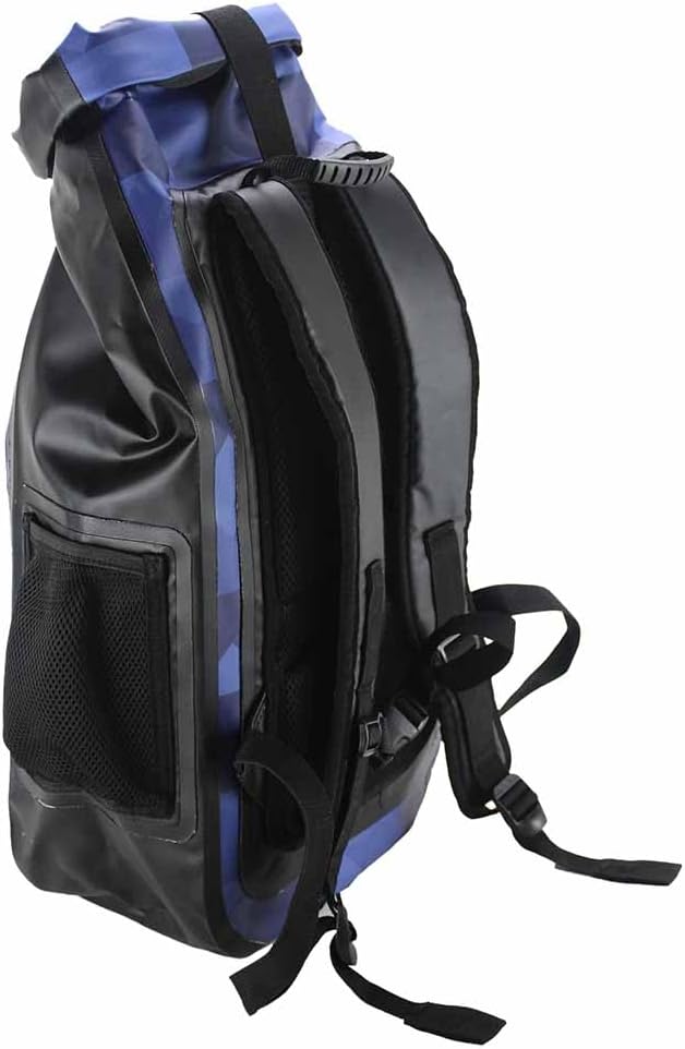 Waterproof Dry Bag Backpack and Shelter Pack, Secure Roll-Top, Adjustable Shoulder Straps, 600D PVC, 45L