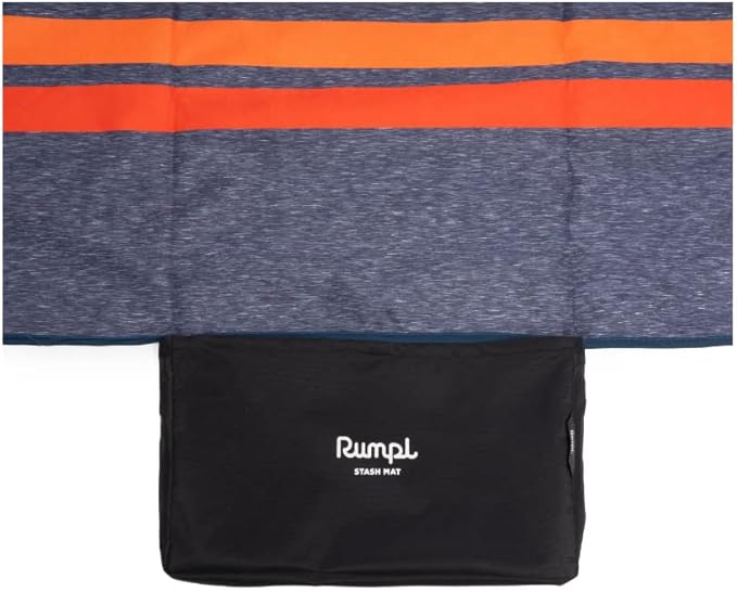 Rumpl Everywhere Mat | Lightweight Ground Cover for Hiking, Camping, Traveling, Picnics | 52" x 75" | Coast Retro Rays