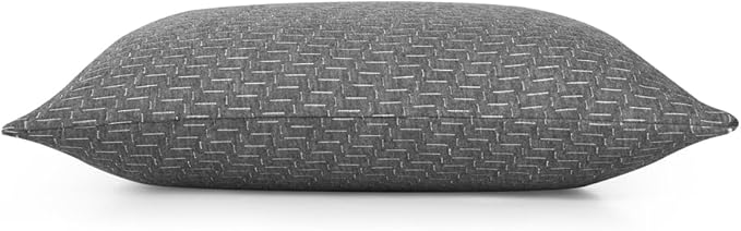 Memory Foam Travel Pillow, Gray, Compressible, Medium Firm with Breathable Pillowcase for Camping, Backpacking, Cars, Planes