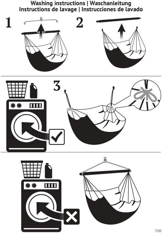 LA SIESTA® - XL King Domingo Hammock Swing Chair - Weather & Tear Resistant Hanging Hammock Chair - Indoor Outdoor Hammock Chair Swing - Hanging Chair for Patio Porch Bedroom - Max 355 Lbs, Marine