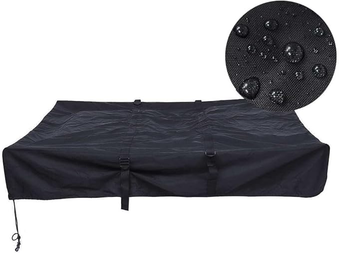 Roof Top Tent Cover RV Travel Trailer Cover 420D Oxford Cloth Cover Protection Storage Bag Roof Top Tents Camper Cover for Car Camping Black 143X120x28cm