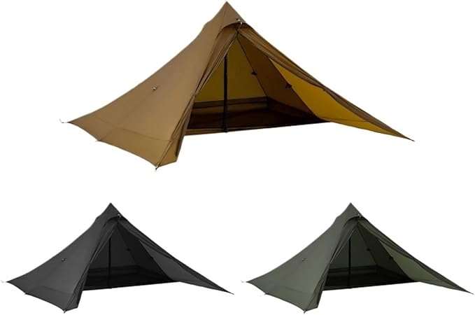 Compatible for 2 Person Tent, Ultralight Pyramid Hiking Backpack Tent with 15D Ripstop Nylon