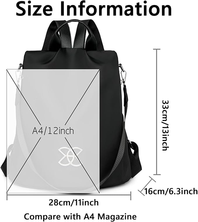 Anti Theft Backpack for Women, Large Capacity Leisure Shoulder Bag, Antitheft Backpack Crossbody Lightweight Travel (Beige)