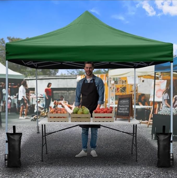 16 Pack SANWAY 448 LBS Sand Bags for Canopy (Unfilled)-Portable and Durable to Secure Tents, Canopies, and Umbrellas (Black)