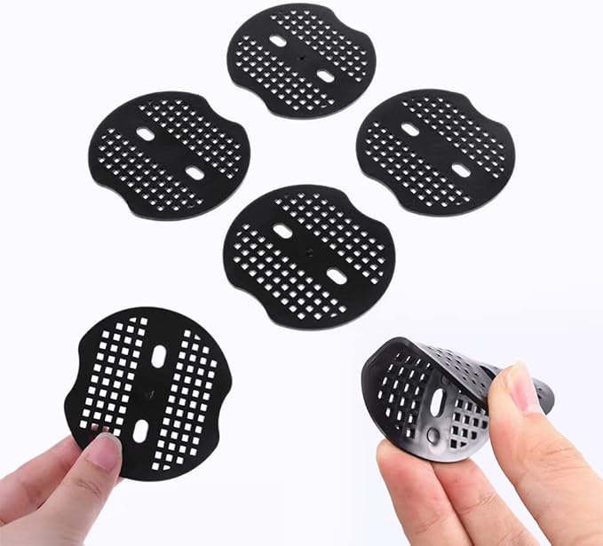 Bakulyor 100pcs Garden Staples Plastic Buffer Washer, Landscape Staple Stakes Gaskets, Yard Pins Gasket for Weed Barrier Fabric, They Keep The Barrier from Ripping & Create a Sturdier Hold - Black