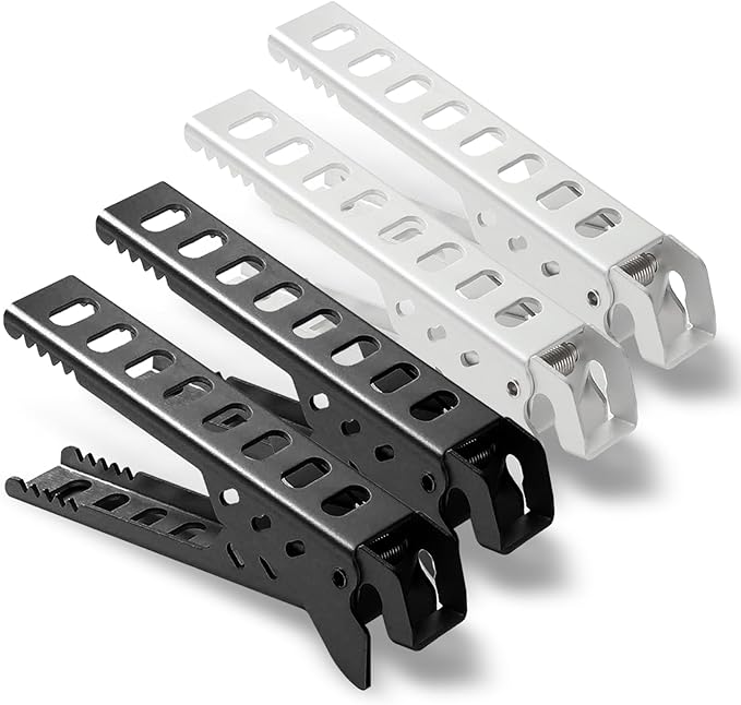 Pan Gripper Camping Kitchen Essentials - Detachable Handle for Pots and Pans Camping Essential Ourdoor Kitchen Cookware (Multi Colors 4PK)