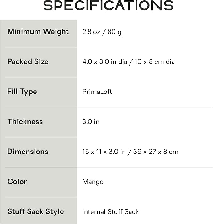 NEMO Equipment Fillo Elite Ultralight Backpacking & Camping Pillow - One Size - Mango/Citron