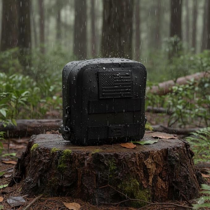 SealBags Water Resistant Tactical MOLLE Pouch for Hiking, Tools and Camping Gear. Durable Thermoplastic Design and Molle Compatible with Backpacks, Tactical Belts, Waist Bags and More