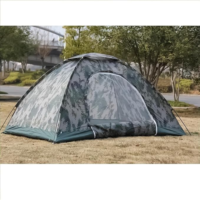 Camping Tent 1/2/3/4 Person Waterproof Family Dome Tent with Rain Fly, Lightweight Outdoor Tent for Backpacking Hiking Camping Full Coverage Tent for Outdoor Accessories