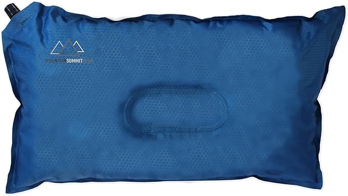 MOUNTAIN SUMMIT GEAR Inflatable Camp Pillow (Travel and Camping Pillow by Caddis Sports)