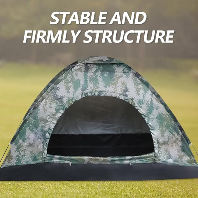 Camping Tent 2/3/4 Person, Waterproof & Windproof Tents with Rain Fly and Carrying Bag, Easy Setup Instant Family Travel Tent, for Backpacking, Hiking, Camping