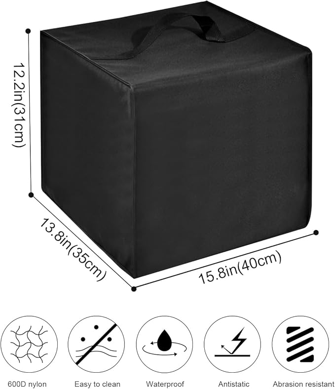 Cold Brew Coffee Maker Cover Drip Coffee Maker Lid Waterproof Antistatic Nylon Case for K-Duo Gen2/K-Cup Gen1 Hot & Iced Single Serve & Carafe Coffee Make 72oz (Black)