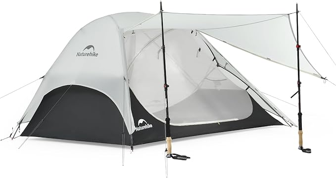 Naturehike Star River UL 2 Person Backpacking Tent, Double Layer Waterproof Two Person Tents, Lightweight Backpacking Cycling 2 Person Tent