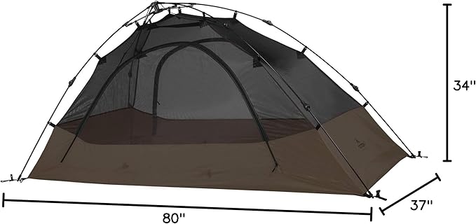 Teton Sports Vista Quick Tent; Dome Camping and Backpacking Tent; Easy Instant Setup; Clip-On Rainfly Included