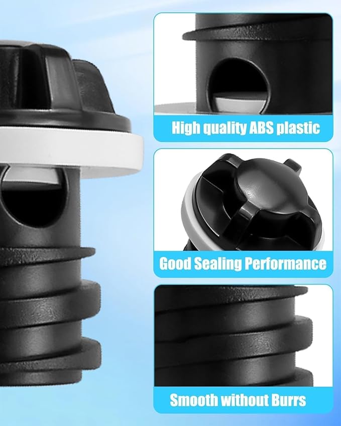 4 PCS Cooler Drain Plugs Fit for YETI RTIC Coolers, Large and Small Plug Combo Fit for YETI RTIC New 2 Drain Coolers