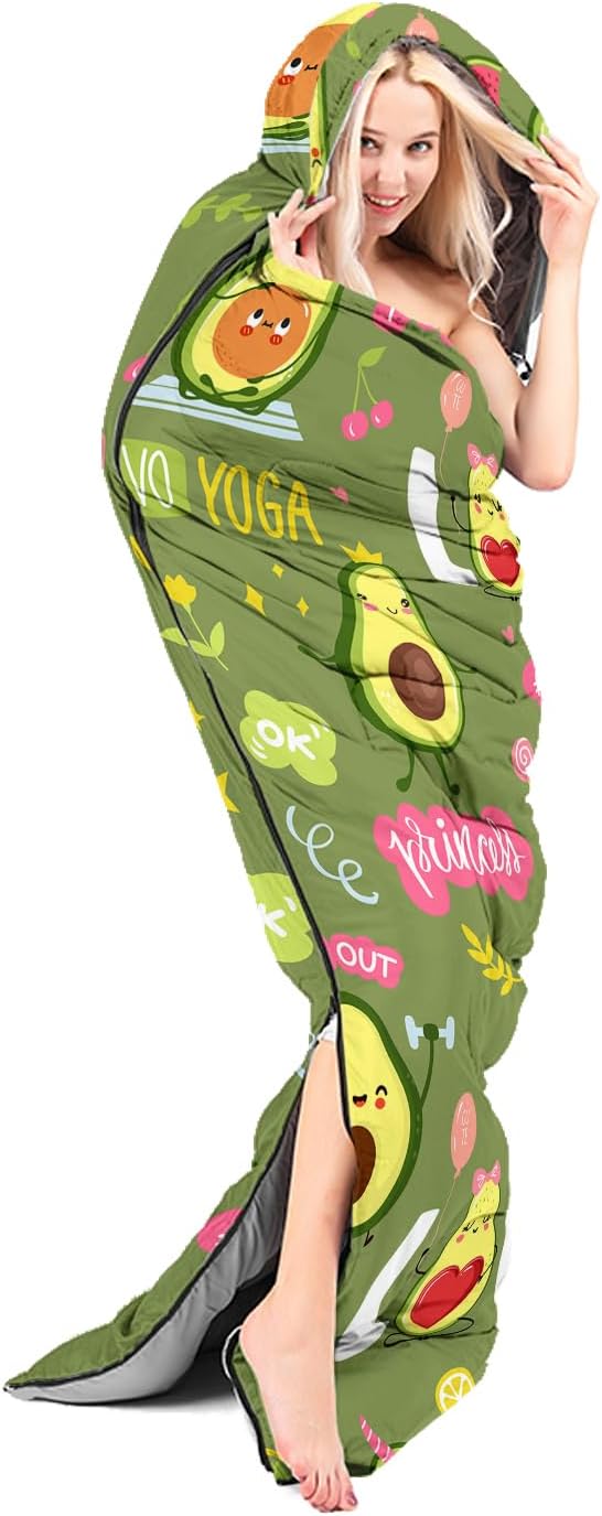 Sleeping Bags for Adults and Kids Camping Sleeping Bags for Girls and Boys Lightweight Waterproof Cold/Warm Sleeping Bag for 3 Season