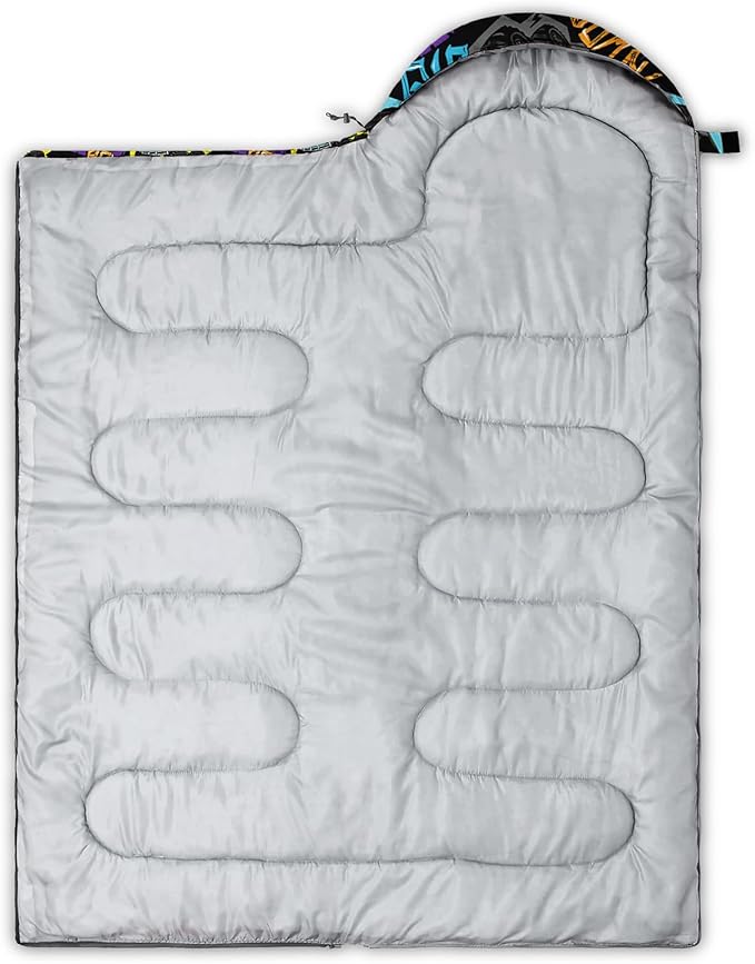 QOOMO Camping Sleeping Bags,3 Season Warm & Cool Weather,Lightweight,Waterproof Sleeping Bags for Adults & Kids,Traveling,and Outdoors,Camping Gear Equipment