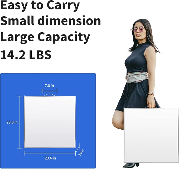 Camping Table 6FT Folding Table Large 3 Adjustable Height Portable Picnic Table Camp Aluminum Outdoor Picnic BBQ White