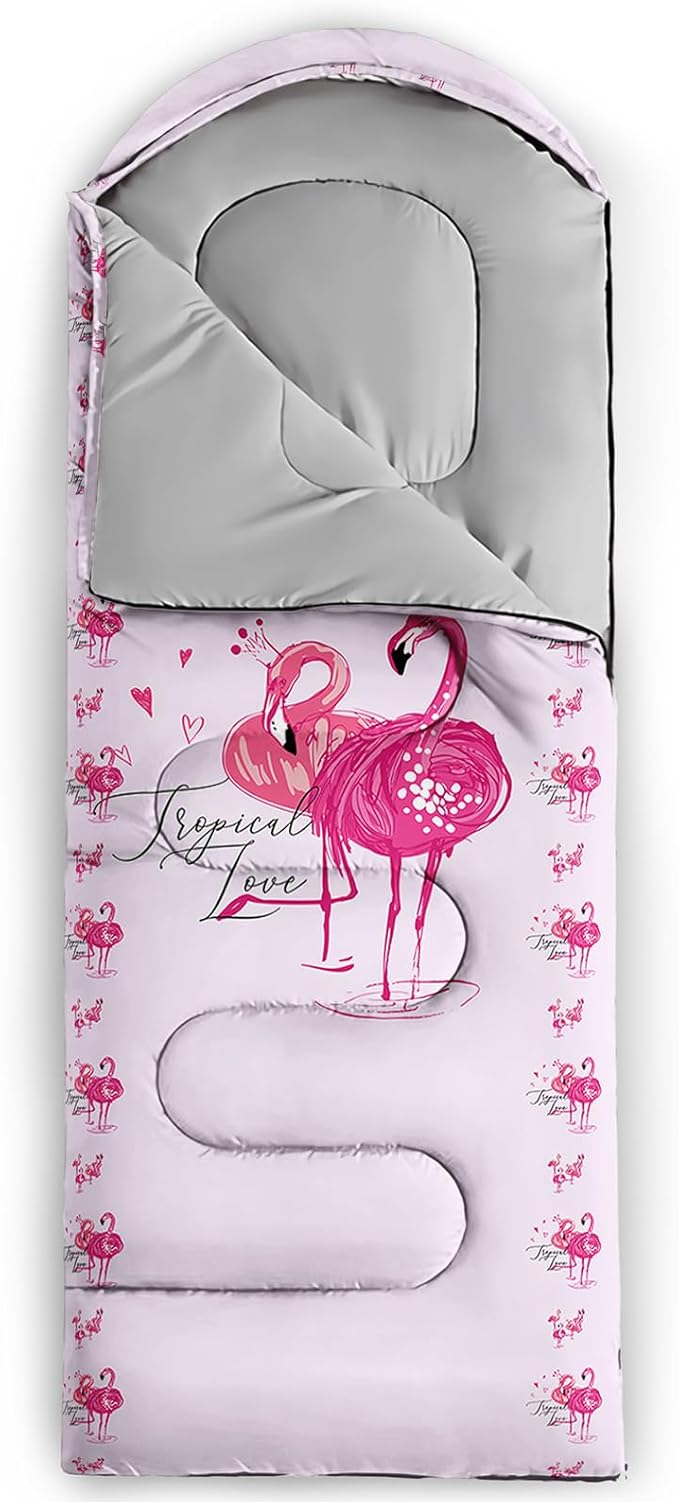 AILONEN Outer Space Astronaut Camping Sleeping Bags,Lightweight & Waterproof,3 Season Warm & Cool Weather,Cartoon Sleeping Bags for Kids,Boys Girls Travelling,Outdoors