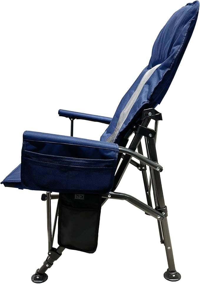 ExtremeHEAT Heated Camping Chair | Water-Resistant Heated Outdoor Chair with 3 Heat Settings | Folding Heated Chair for Outdoor Sports, Camping, and More | Battery Not Included