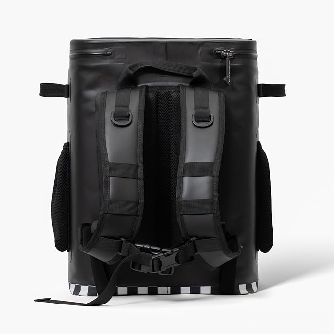Quiksilver Welded Bungee Backpack Cooler, 30L/36 Cans, 48-72 Hours Insulation, Leakproof & Waterproof IPX7 Rated, Heavy-Duty 600D TPU, Adjustable Straps
