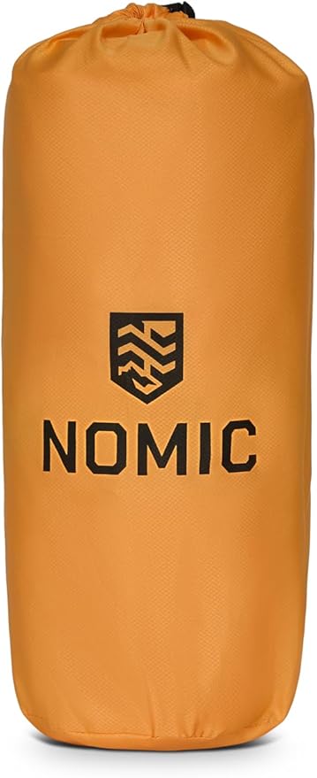 Nomic SOLAIR Self Inflating Sleeping Pad with Built-in Foam Pump, 30s Inflate / 5s Deflate, Integrated 5" Pillow, 77 x 23 x 2 in, Est. R-Value 2