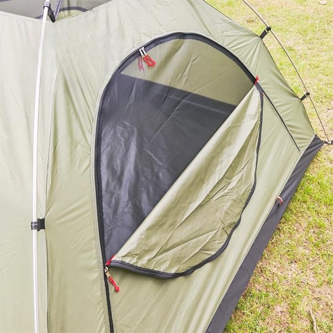 Single Mesh Tent, Ultralight Screen House with 3000 Waterproof Bathtub Floor 2 Door Ladder Design Perfect for Camping Hiking Backpacking Traveling Fishing