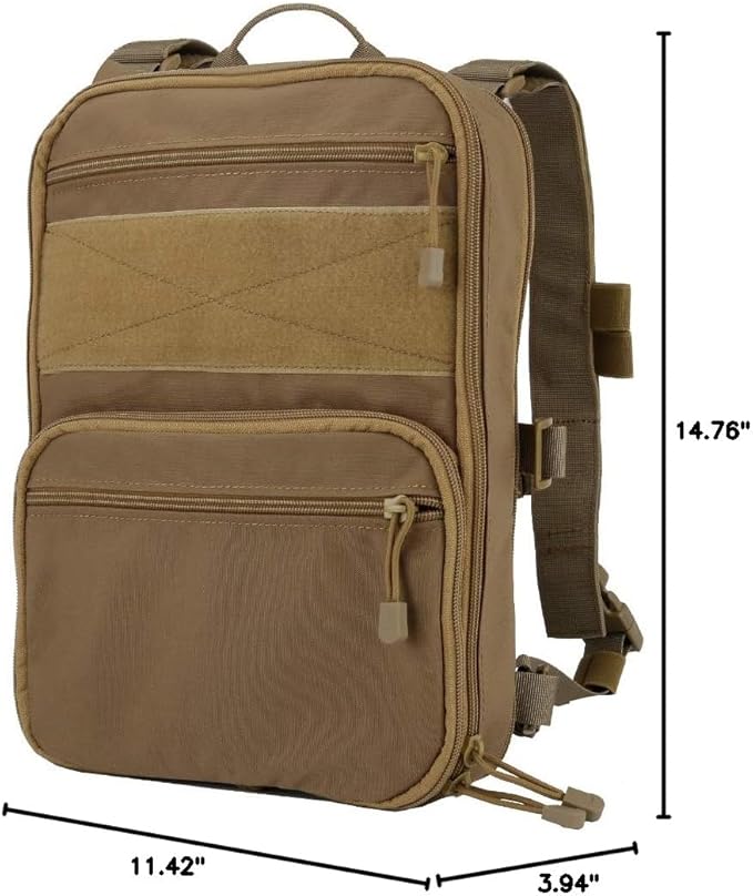 Flatpack, Tactical Backpack, Military MOLLE backpacks for Men Outdoor Hunting Camping Airsoft - Expandable