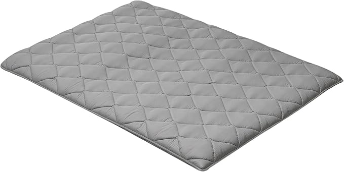 VEVOR 9-Layer Japanese Futon Mattress, 3.5" Thick Full Tatami Mat, Foldable Roll Up Mattress for Sleeping with Storage Bag, Portable Floor Mattress for Camping Dormitory Yoga, Gray