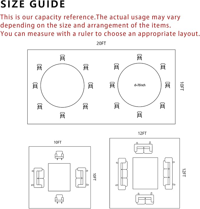 OASISHOME Pop-up Gazebo Canopy Tent 10'x20' with 6 Removable Sidewalls, Windows, Stakes, Ropes, Carry Bag,Suitable for Patio, Outdoor, Wedding Parties&Commercial Events (Grey (NOT Black), 10X20)