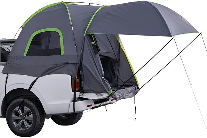 Truck Tent 8-8.2ft Waterproof Camping Tent - 2-3 Person Pickup Bed Tent PU2000