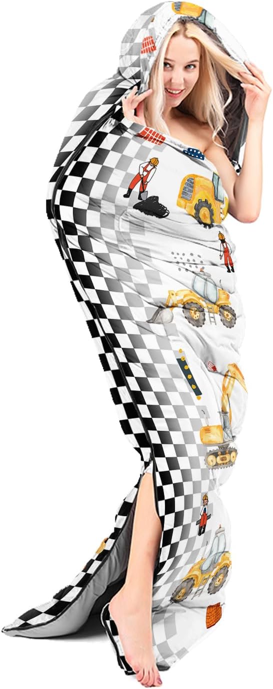 Sleeping Bags for Adults and Kids Camping Sleeping Bags for Girls and Boys Lightweight Waterproof Cold/Warm Sleeping Bag for 3 Season