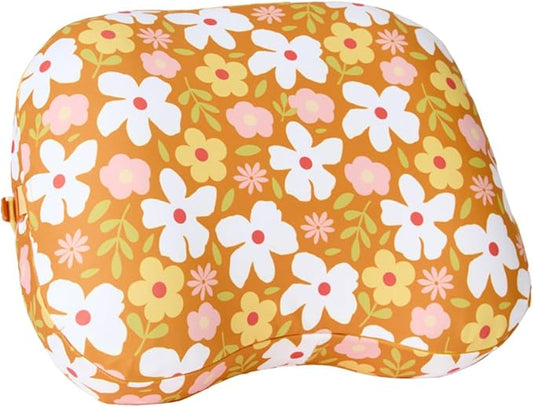 Ballast Beach Pillow – Comfy, Durable & Compact, Stays Put on Windy Beaches with Patented Sand Pouch, Inflatable Pillow for Beaches, Pools, Camping, Festivals and Travel (Oahu Floral)