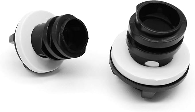 2 Pack Drain Plugs for RTIC Coolers, Large & Small Cooler Drain Plugs Compatible with RTIC 20QT, 45QT, 65QT Coolers with New Two Drains