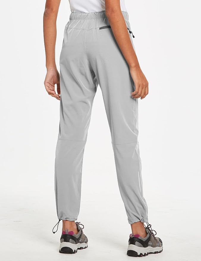 baleaf Women's Hiking Pants Quick Dry Lightweight Water Resistant Elastic Waist Cargo Pants for All Seasons