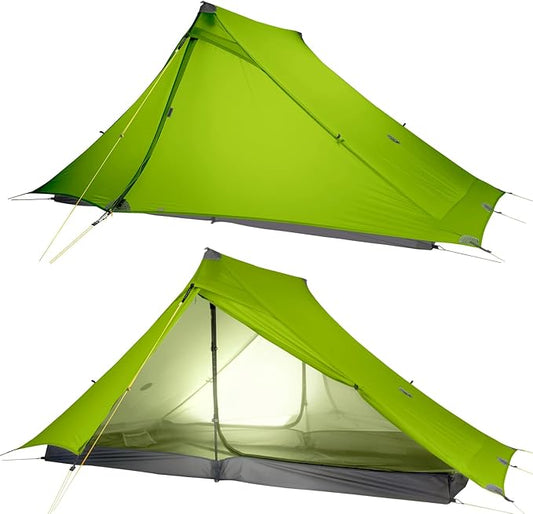 LANSHAN Ultralight Tent 3-Season Backpacking Tent for 1-Person or 2-Person Camping, Trekking, Kayaking, Climbing, Hiking